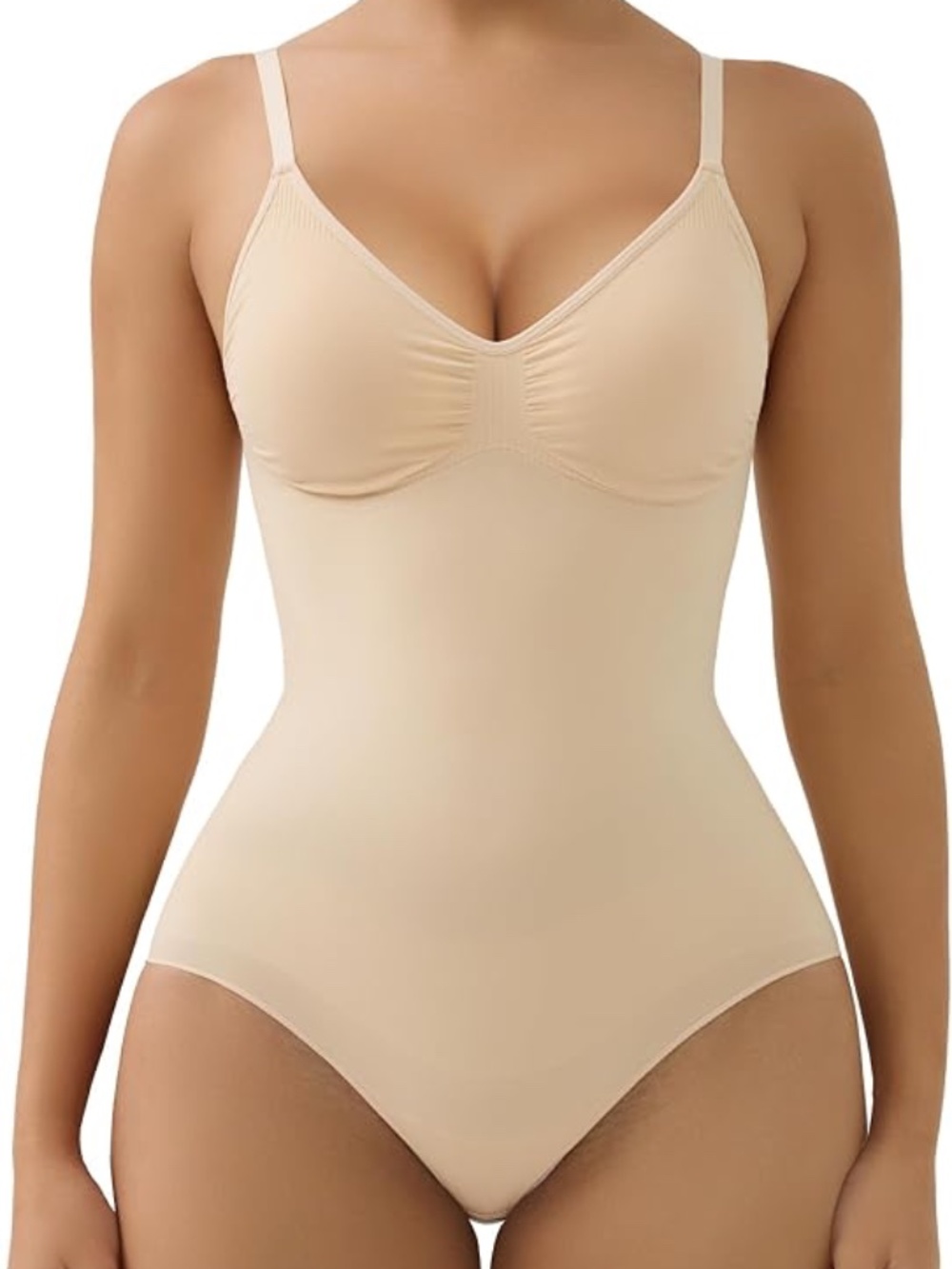 Women’s Built In Bra Tummy Control Brief Bodysuit Shapewear